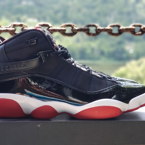 Jordan 6 Rings Black Varsity Red - Picture 6 of 7